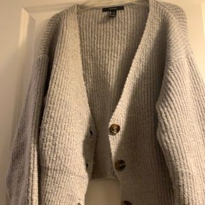 Grey cardigan forever 21